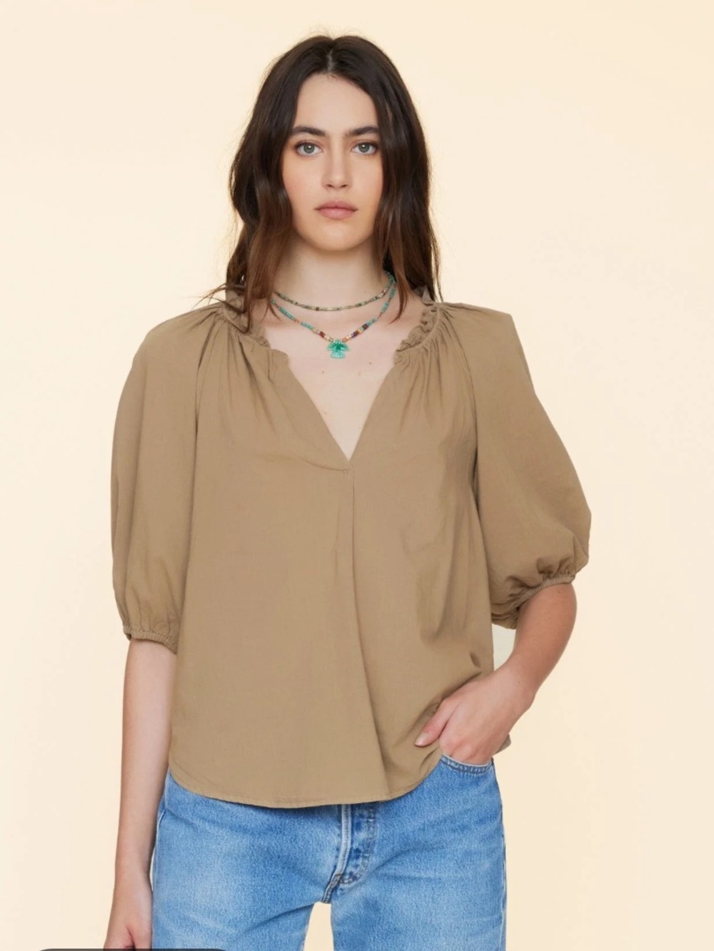 xirena jules top beige coast